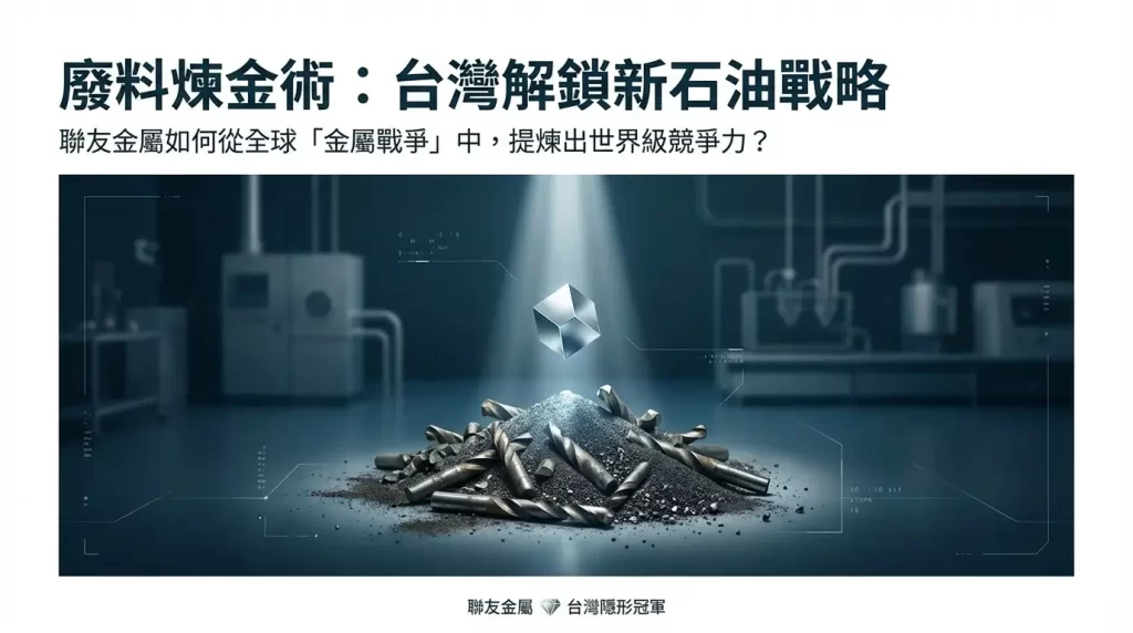 全球缺鎢斷鈷危機：一家台灣隱形冠軍，如何從廢料煉金，成為歐美供應鏈的關鍵解答？