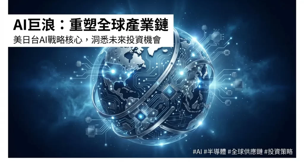 美股：別只盯著輝達(NVDA)！AI投資的真正寶藏，藏在美日台的產業分工裡